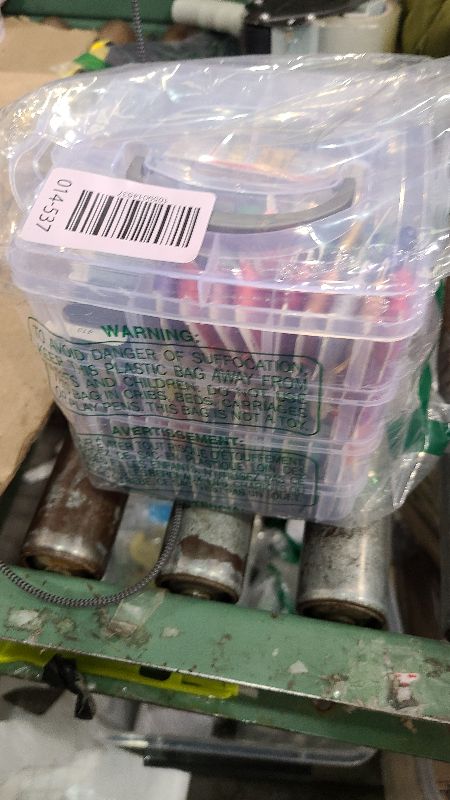 Photo 1 of 262 Pack Embroidery Thread Floss Kit Including 200 Colors 8 M/Pcs Cross Stitch Sewing Thread with Floss Bins and 62 Pcs Cross Stitch Tool,4-Tier Transparent Storage Box