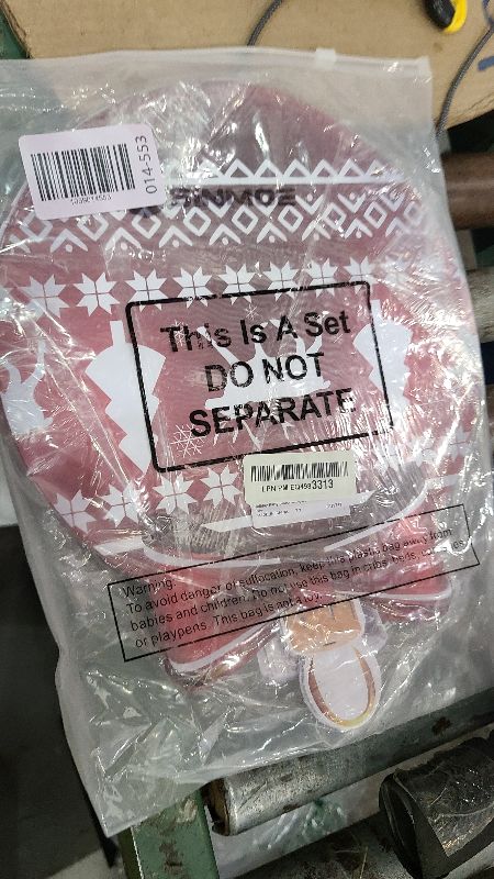 Photo 1 of 100 Pack Disposable Christmas Balls Placemats Christmas Paper Place Mats 13 Inch Diameter Christmas Placemat for Festival Table Xmas Holiday Party (Colorful Style)