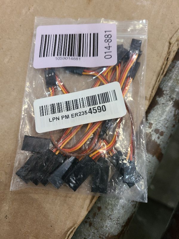 Photo 1 of 10PCS 3-Pin Servo Extension Cable Cord 10cm/4'' 3.93 inch Female to Male Lead Wire Connector JR for RC Car Airplanes Remote Control (10cm)