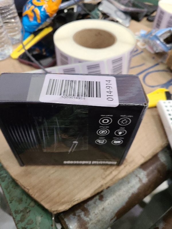 Photo 1 of 16.4ft Endoscope Camera with Light for iPhone and Android, 1920P HD IP67 Waterproof Borescope with 8 Adjustable LED Lights, Semi-Rigid Snake Camera, 7.9mm Black