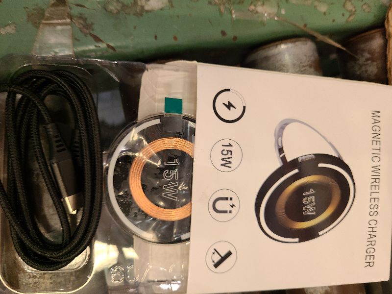 Photo 1 of 15W Samsung S25 Ultra Fast Wireless Charger MagSafe Charger for Samsung Galaxy S25 Ultra S24 FE S24 S23 Ultra S22 Pixel 10 9a 9 8 7 Pro,Magnetic Wireless Charging Pad for iPhone 17 16 15 14 13 Pro Max