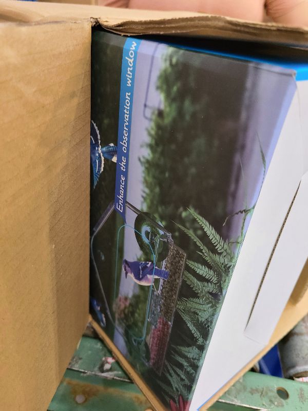 Photo 1 of 2 Pack Window Bird Feeder with 3 Strong Suction Cups, Clear Transparent Acrylic Bird Feeders for Outdoors Viewing, Squirrel Proof Birdfeeder, Drain Holes, Removable Tray, Large Seed Capacity