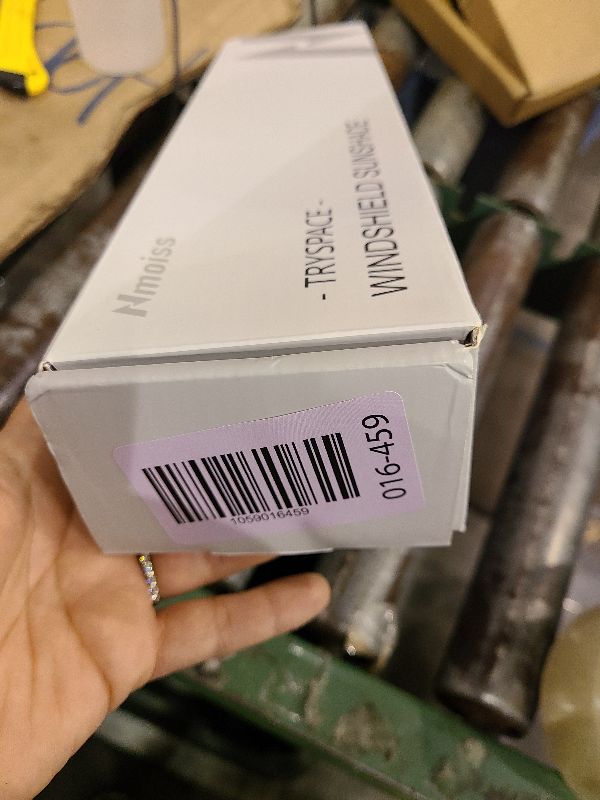 Photo 1 of [2025 Upgrade] Nmoiss Windshield Sun Shade Umbrella - [Vinyl Coating Heat Shield] Protect Car from Sun Rays & Heat Damage Keep Cool and Protect Interior, Spring Structure Edge Medium 56" L x 31" W