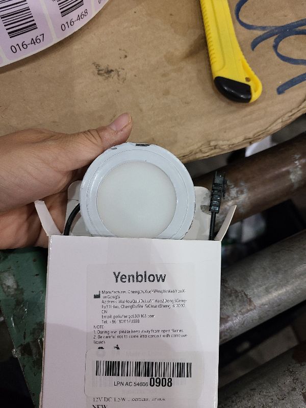 Photo 1 of 12V DC 1.5W Range Hood Lights with SM Socket Male Head Round 68mm 6500K Plastic, Hole Closet Stove LED Light Recessed, Bright White Kitchen Range Hood Light Bulbs Replacement, 2Pack