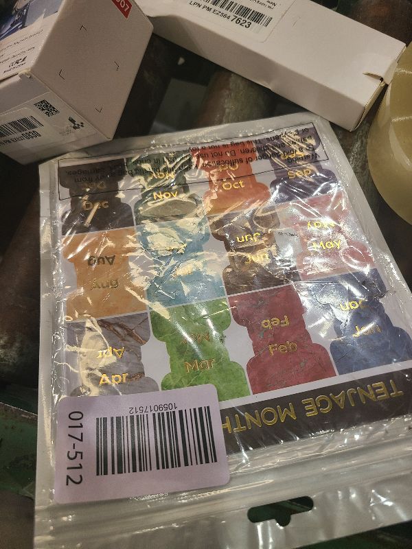 Photo 1 of 24 Pieces Adhesive Monthly Planner Tabs Designer Accessories Monthly Plan Stickers Decorative Calendar Adhesive Index Colorful Neutral Metallic Marble Pattern for Office Study Planners Organizations