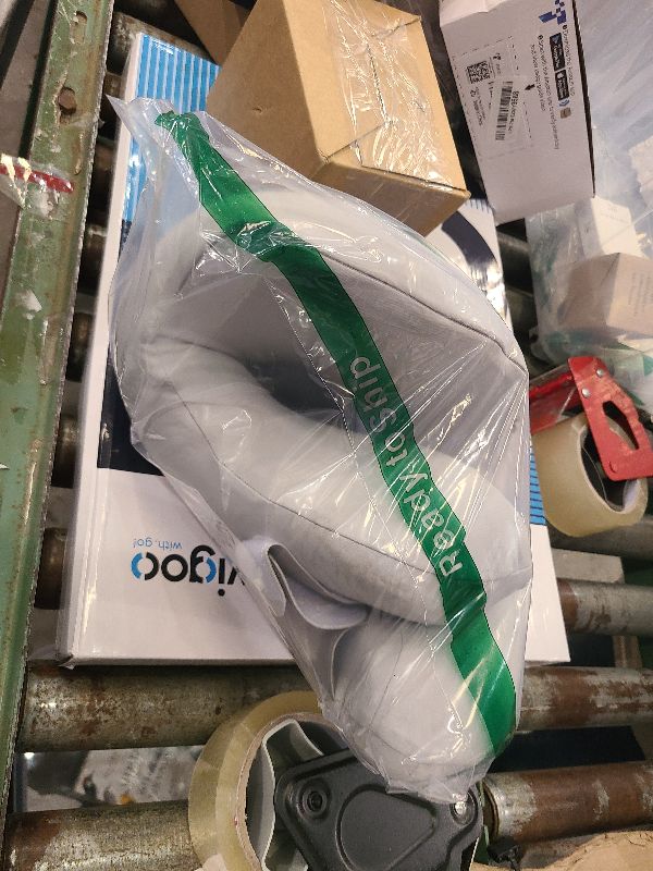 Photo 1 of 2in1 Ergonomic Memory Foam Travel Neck Pillow – 2025 Upgrade Travel Pillow for All Sleep Positions on Flights, Road Trips, and Long Distance Travel with Drawstring Bag (Adjustable - Gray)