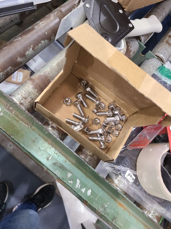 Photo 1 of 28 Pcs Stainless Bumper Bolts & Nuts Compatible with Chevrolet Chevy II El Camino Malibu Chevelle 1964-1972 (Rear Front Bumper Bolt kit Replace 4A00080-A),14 Bolts & 14 Nuts