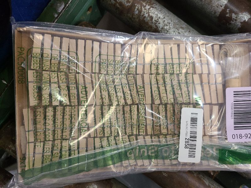 Photo 1 of 1.35 Inch Mini ClothesPins for Photo?100 Pcs? with 32 Feet Jute Twine?Mini Clothes Pins for Crafts,Wooden Small Clothes Pins for Pictures,Tiny Decorative Clothespins for Baby Shower(Natural Color)