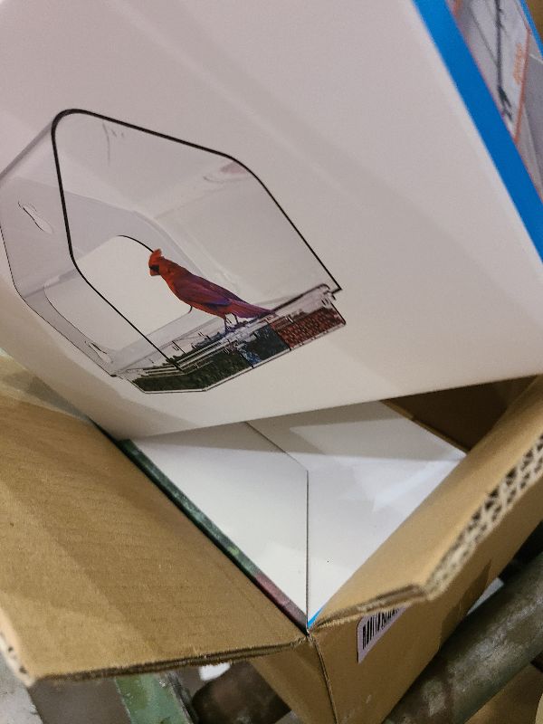 Photo 1 of 2 Pack Window Bird Feeder with 3 Strong Suction Cups, Clear Transparent Acrylic Bird Feeders for Outdoors Viewing, Squirrel Proof Birdfeeder, Drain Holes, Removable Tray, Large Seed Capacity