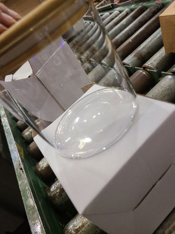 Photo 1 of 1PCS Small Glass Storage Jars with Airtight Lids,18 fl oz (550ml) Cute Clear Storage container with bamboo Lid,Glass Pantry Canister for Beans, Rice,Sugar,Cookie Coffee (N-Clear-2PCS-18FL OZ/550ML)