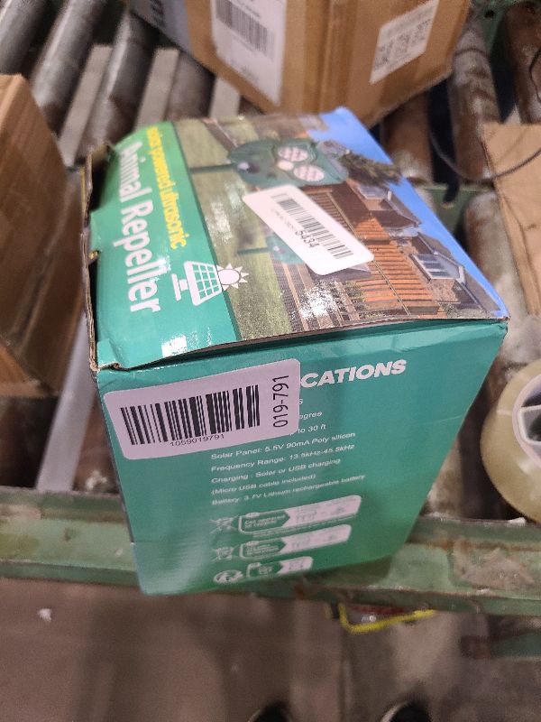 Photo 1 of 2Pack Ultrasonic Animal Repellent Outdoor Deer Repellent Devices Solar Animal Repeller Motion Activated Deterrent to Scare Cat Squirrel Rabbit Raccoon Skunk Yard Lawns