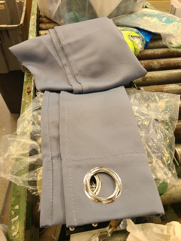 Photo 1 of  2 Panels  Curtains - Waterproof Windproof Thermal Insulated Blackout Privacy Curtain for Porch Balcony Cabana, Grey,