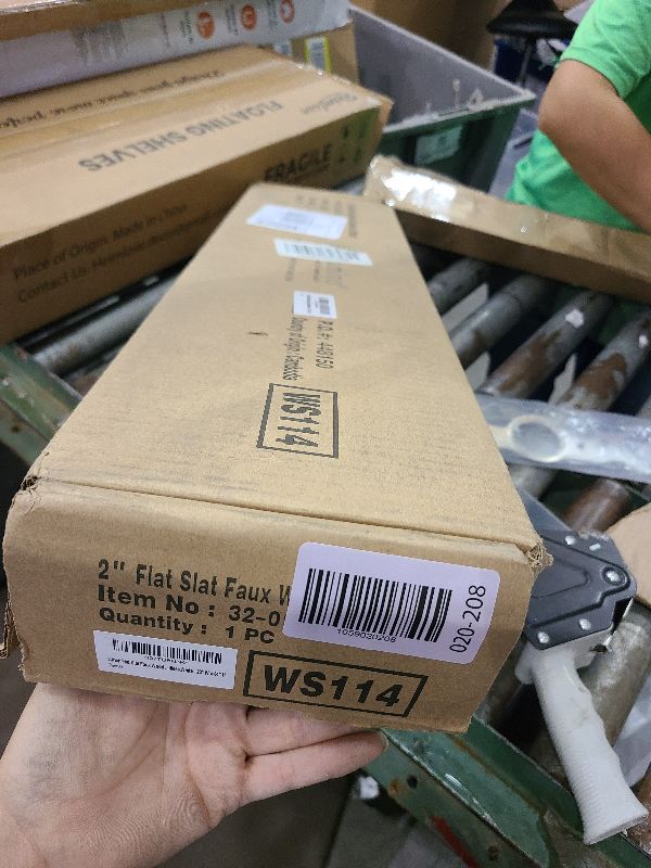 Photo 1 of 2 Inch Cordless Room Darkening Faux Wood Blind - 23" W x 64" L - White, Over 1,000 Custom Sizes Starting at 18.97, Inside or Outside Mount, Venetian Shades for Interior Windows by Lumino