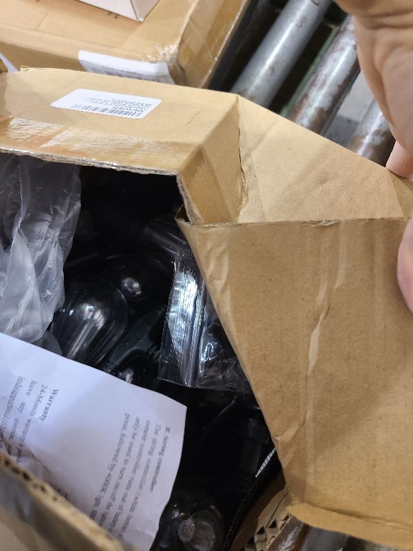 Photo 1 of 3 Color Dimmable LED Outdoor String Lights with Remotes, 48FT Waterproof Patio Hanging Lights with Shatterproof E26 S14 LED Bulbs for Bistro Cafe Pergola Party, Warm White/Nature White/Daylight White