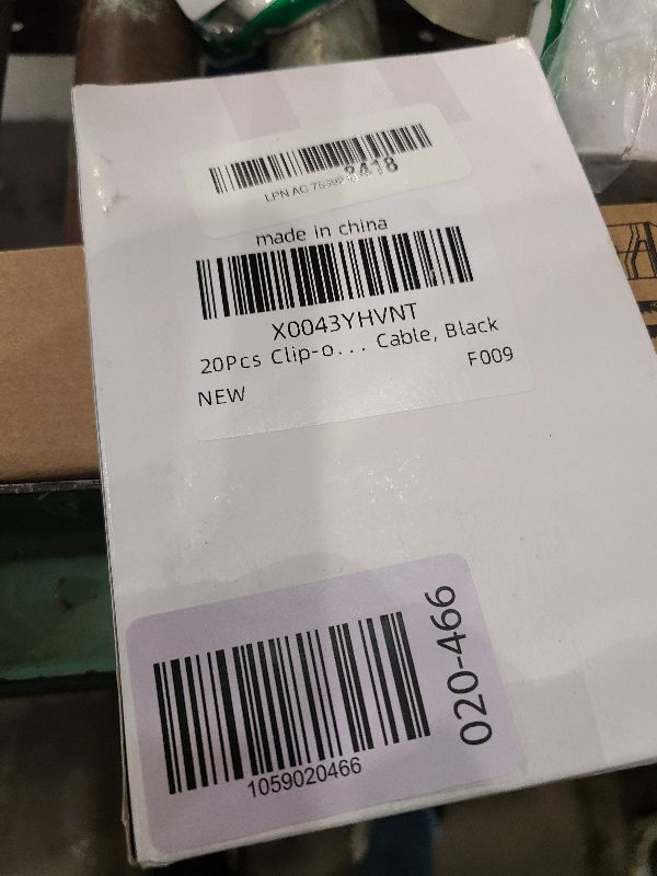 Photo 1 of 20Pcs Clip-on Ferrite Ring Core RFI EMI Noise Suppressor Cable Clip for 3mm/ 5mm/ 7mm/ 9mm/ 13mm Diameter Cable, Black