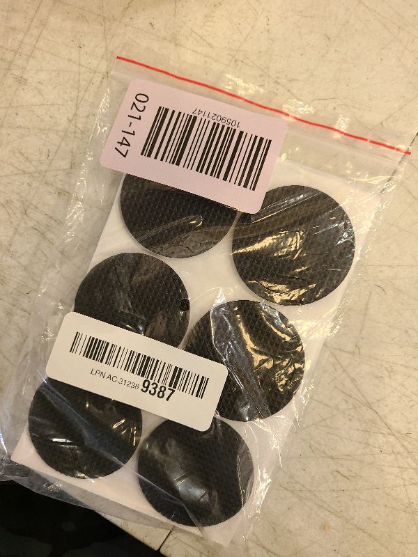 Photo 1 of 12Pcs Table Rubber Pads, Non Slip Rubber Feet Pads Circular Black Self Adhesive Furniture Grippers Rubber Feet Couch Stoppers