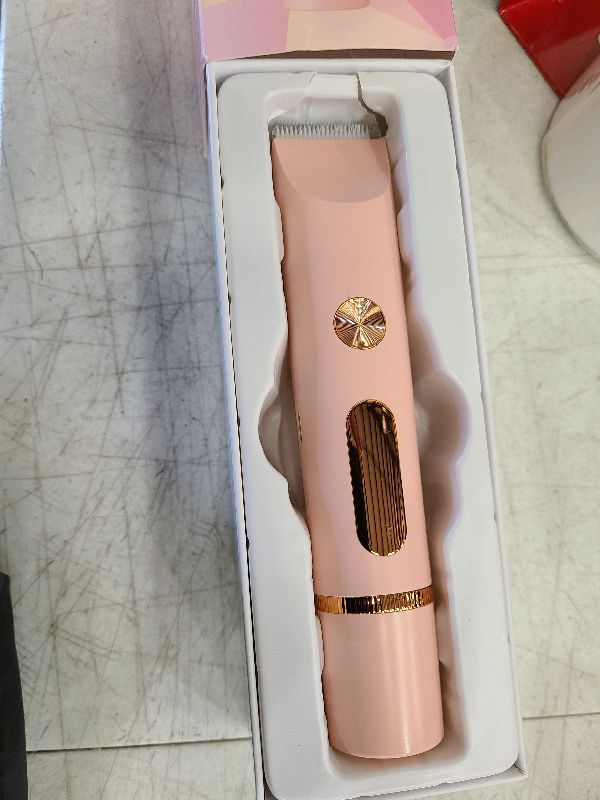 Photo 1 of 2 in 1 Bikini Trimmer for Women, Dual Head Electric Shaver with LED Display, IPX7 Waterproof Body Pubic Hair Trimmer Rechargeable Womens Electric Razor for Armpit Leg Body Facial