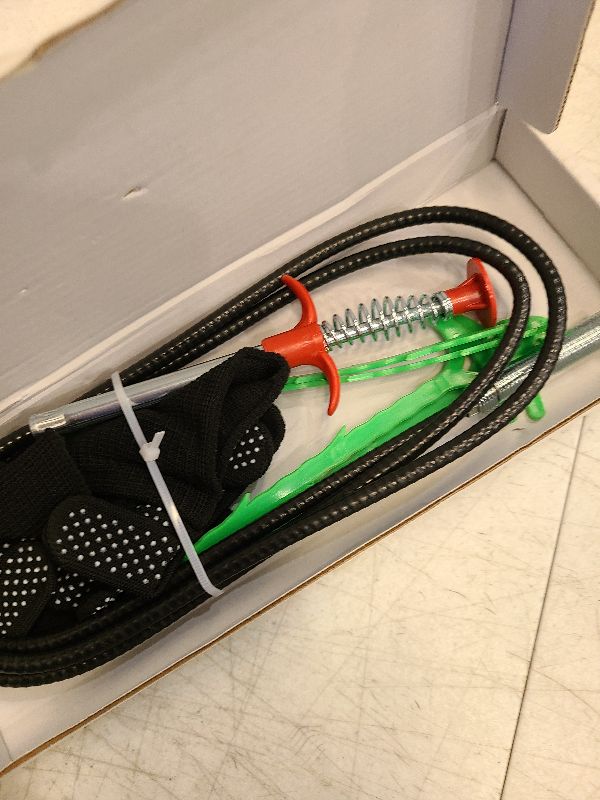 Photo 1 of 62inch Drain Clog Remover Toilet Snake Plumbing Snake Grabber Reacher Tool with Spiral 4-Claw Grabber-Spring,Unclogs Hair&Sundries&Keys/Jewelry/Clothes,for Kitchen/Bathtub/Sewer/Toilet