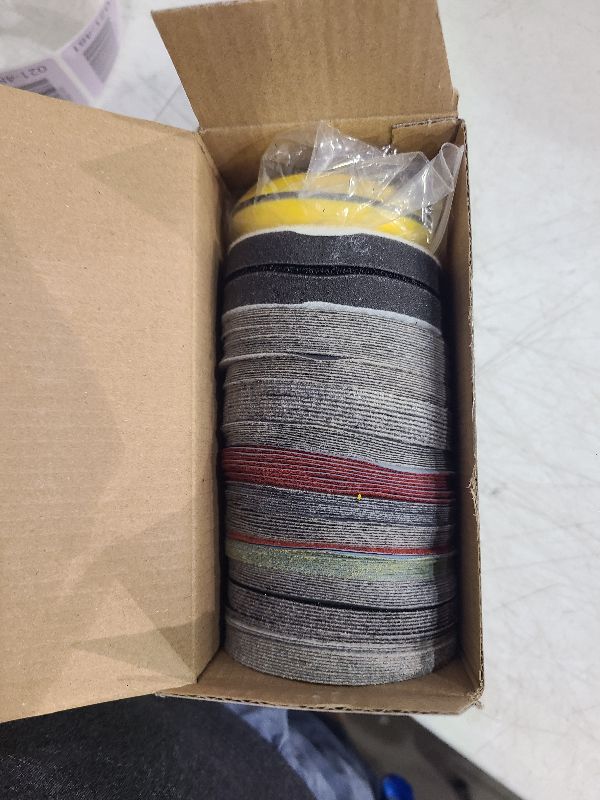 Photo 1 of 133 PCS Sanding Disc Drill Polishing Kit Sanding Attachment, 3 Inch Wet Dry Headlight Restoration Kit, Hook and Loop Sandpaper Buffing Pads with Rotary Tools for Car Wood Metal Glass Resin Expoxy