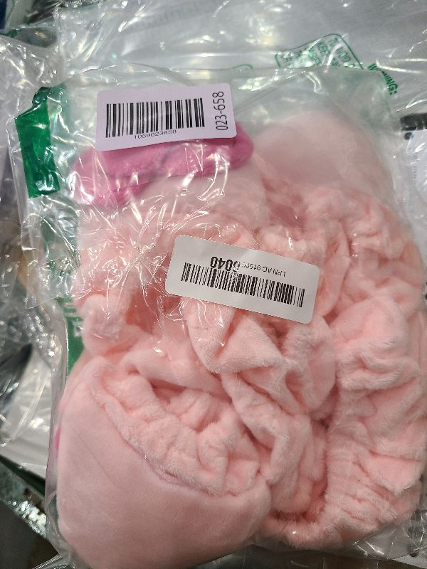 Photo 1 of 2 Pcs Kawaii Elastic Monitor Dust Cover - Cat Ear Furry Pink, Dustproof for PC, TV, Laptop (17 - 24 Inch)