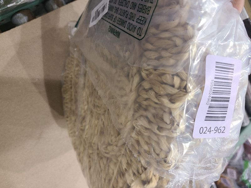 Photo 1 of 13.8" Corn Husk Woven Round Placemats Set of 6 - Wicker Boho Farmhouse Placemats - Rattan Table Mats for Dining Table, Wedding, Home