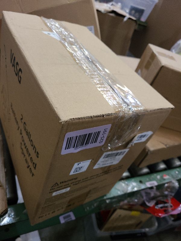 Photo 1 of 2 Gallon Battery Powered Garden Sprayer, Electric Sprayer, Weed Yard Lawn Sprayers with 5 Mist Nozzles & Retractable Wand & Adjustable Strap for Lawn, Garden, Yard