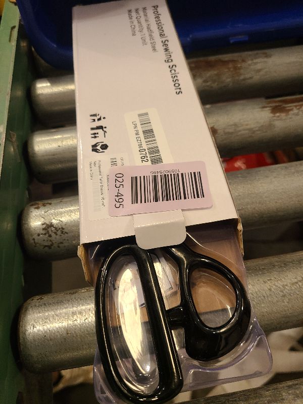 Photo 1 of 10 Inch Professional Fabric Scissors Heavy Duty Sewing Shears Sharp Leather Scissors High Carbon Steel Ergonomic Fabric Shears for Quilting, Sewing, Heavy Duty Cutting