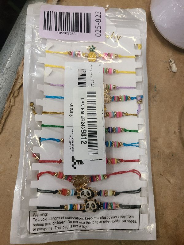 Photo 1 of 24 Pcs Little Girl Jewelry Set Kids Unicorn Necklace Cute Woven Bracelet Ring for Girls Pretend Dress up Party Favor (Cute Style)