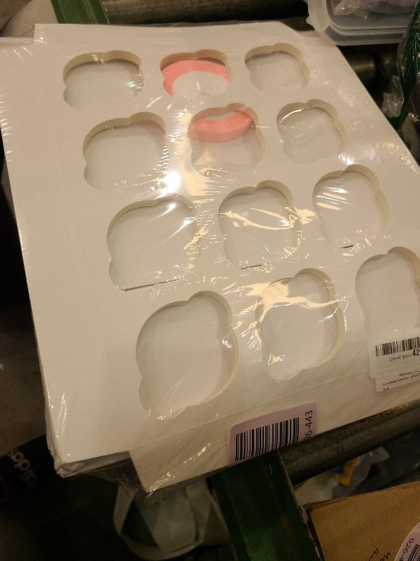 Photo 1 of 12 Cupcake Containers 20-Packs White Cupcake Box Cupcakes Carrier, 12 Cupcake Boxes with Window 13"x10"x3.5"?Auto-pop up?