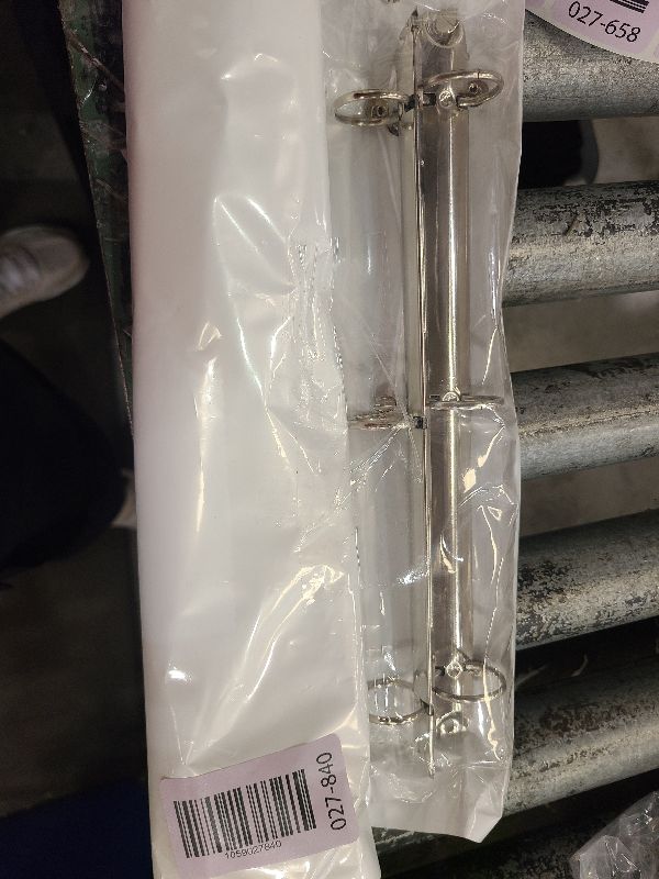 Photo 1 of 2 Pieces Letter Size Ring Binder Mechanism Replacement Kit 3-Ring Metal Binder Mechanisms Loose Leaf Binding Spines Combs for Binder Organizers