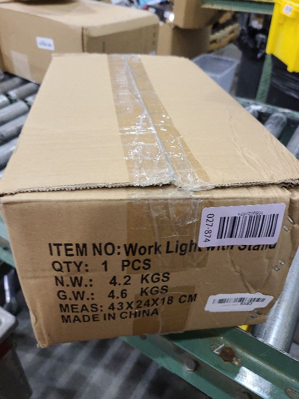 Photo 1 of 21000 Lumens Work Lights with Stand, 3 Adjustable Head LED Work Light, Waterproof Portable Lights with Individual Switch, Led Flood Light with 72 Inch Adjustable Metal Telescoping Tripod