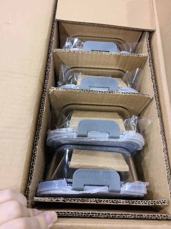 Photo 1 of [10-Pack] Glass Meal Prep Containers with Lids, MCIRCO Food Storage Containers with Snap Locking Lids, Airtight Lunch Containers, Microwave, Oven, Freezer and Dishwasher