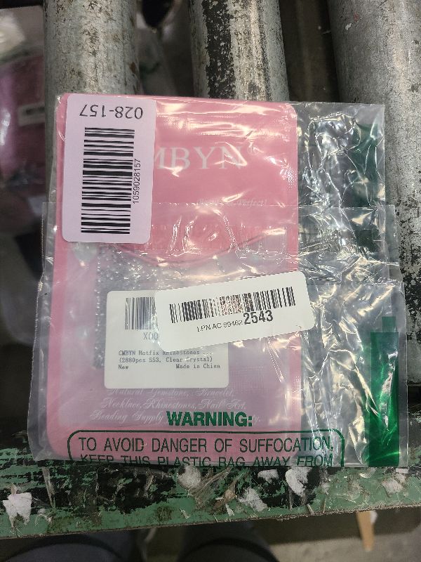 Photo 1 of 2880 Pieces SS3 Clear Crystal Hotfix Rhinestones Flatback Round Crystal Glass Rhinestones Gems for Crafts Nail Face Art Clothes Shoes Bags DIY