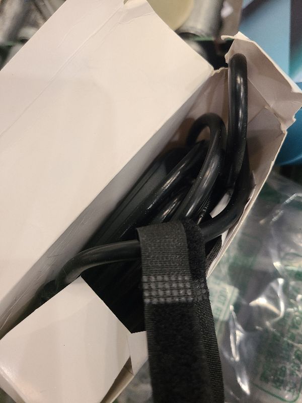 Photo 1 of 10 Ft Surge Protector Power Strip - 8 Widely Outlets with 4 USB Ports, 3 Side Outlet Extender with 10 Feet Extension Cord, Flat Plug, Wall Mount, Desk USB Charging Station, ETL, Black