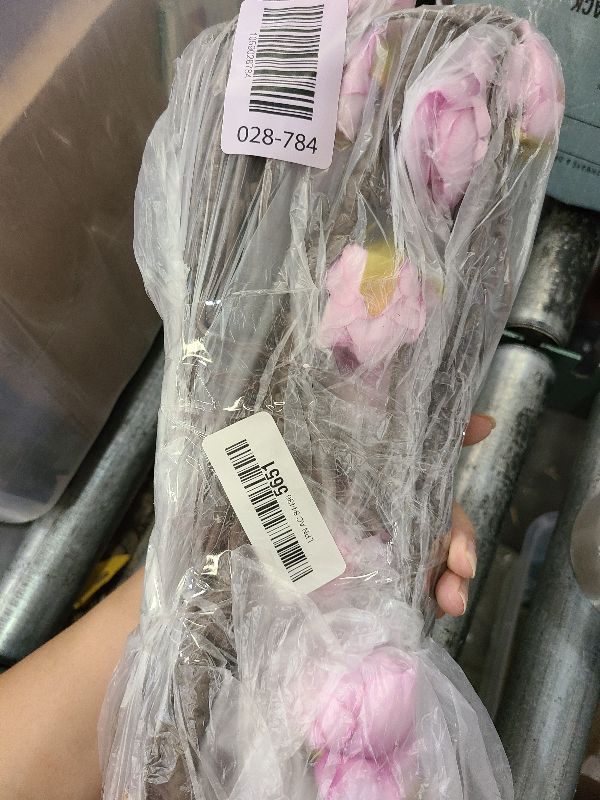 Photo 1 of 1PCS 300cm/118inch Large Flexible Artificial Tree Fall Vines Twine Wood Branches with Peony Flowers Garland Twig Reptile Climbing Fake Plants for Wedding Arch Christmas Wall Door Hanging Decoration