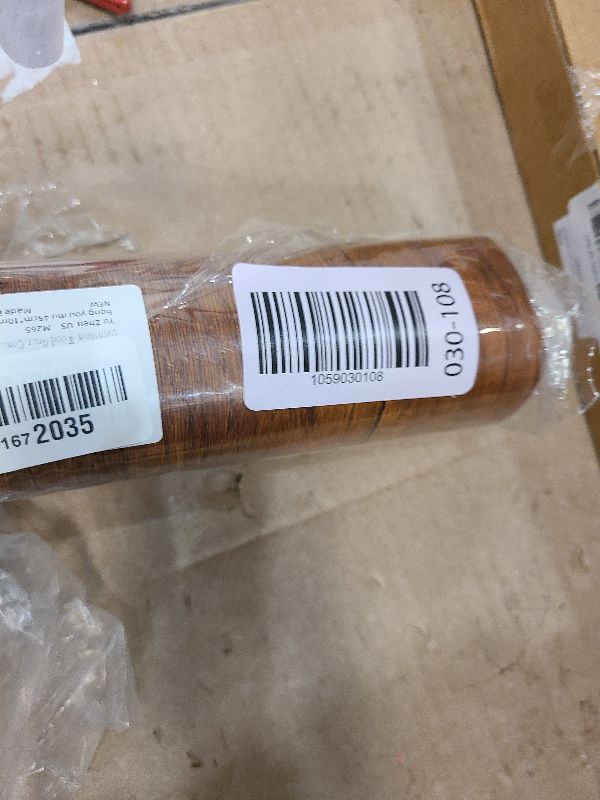 Photo 1 of 17.7" X 394" Peel and Stick Wood Grain Contact Paper Brown Wooden Look Wallpaper Self-Adhesive Decorative Wood Wallpaper Removable Vinyl Film Easy to Apply for Old Furniture Kitchen Cabinets