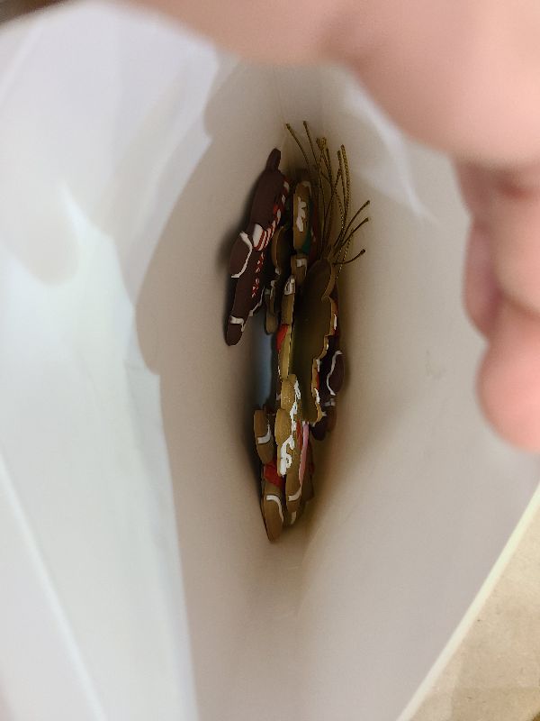 Photo 1 of 12pcs Gingerbread Man Ornaments for Christmas Tree, Assorted Gingerbread Figurines Ornaments, Christmas Tree Hanging Decorations, 3 Inch Tall