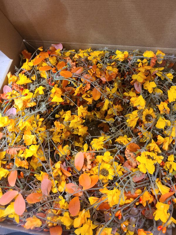 Photo 1 of 22 Inch Fall Wreaths for Front Door Artificial Orange Eucalyptus Berry Autumn Wreath with Daisy Jasmine Flowers Farmhouse Fall Flower Wreath for Front Door Outside Indoors