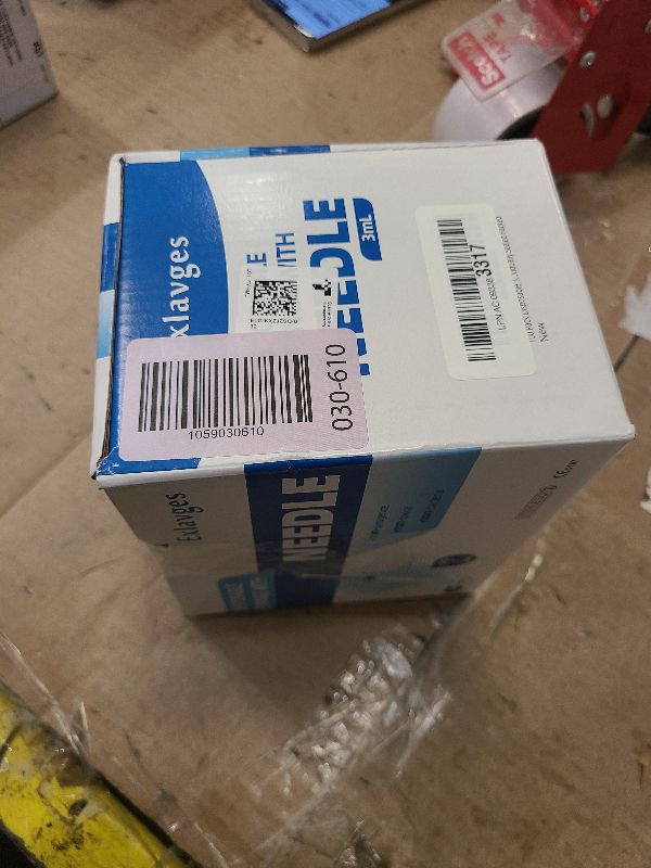 Photo 1 of 100 Pack Disposable 3ml/cc Lab Syringes with 23Ga 1 Inch Needle Luer Lock, Individually Sealed Packed