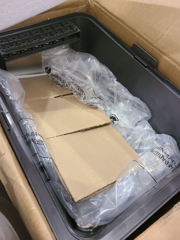 Photo 1 of 2PACK Stainless Steel Cat Litter Box with High Sides Lid, Extra Large XL Litter Box for Big Cats, Metal Kitty Litter Boxes with Anti-Leakage Enclosure,Non-Stick,Odorless,Scoop Included