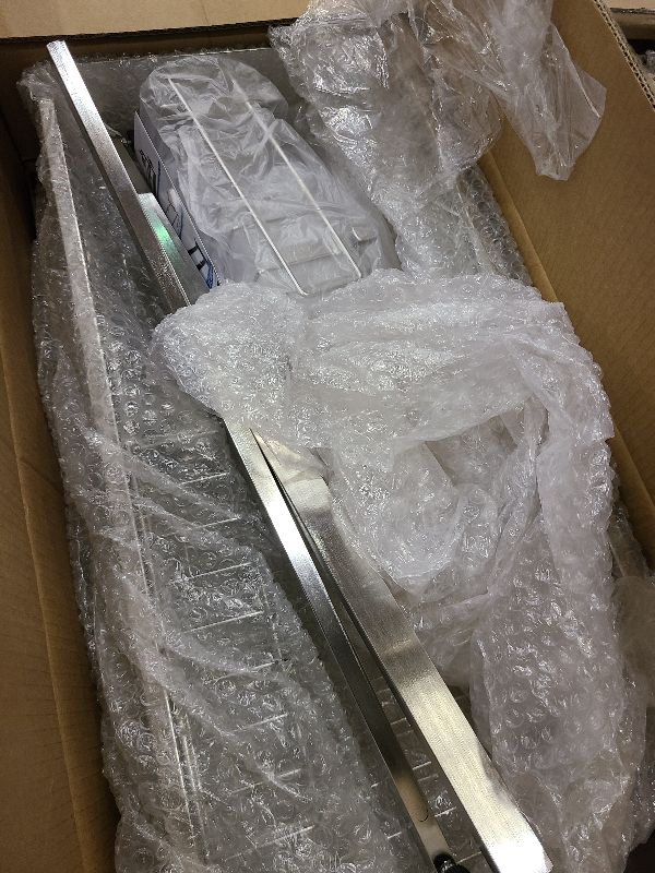 Photo 1 of 3 Tier Extra Large Stainless Steel Expandable Over The Sink Dish Drainer Drying Rack, Rust Proof Metal, Space Saving, Modern Silver Big Capacity Extendable Plate Strainers Above Kitchen Counter