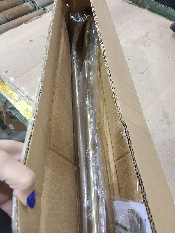 Photo 1 of 2 Pack Antique Bronze Disc Curtain Rods, 48-84 Inches Window Curtain Rod,Adjustable Room Darkening Curtain Rod with Aluminum Finials and Brackets,Wrap Around Design