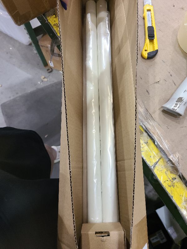 Photo 1 of 2 Pack White Curtain Rods for Windows 48 to 84 Inch(4-7ft)