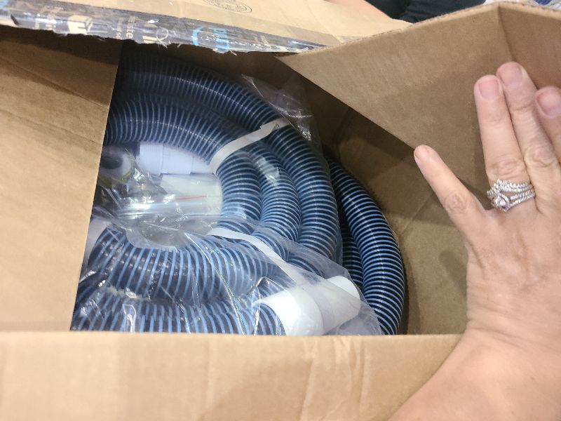 Photo 1 of 3 Ft Hoses for Hayward Pool Filter Pump, Above Ground Swimming Pool 1 1/2" Connector Hose Replacement Kit ?2 Pack)