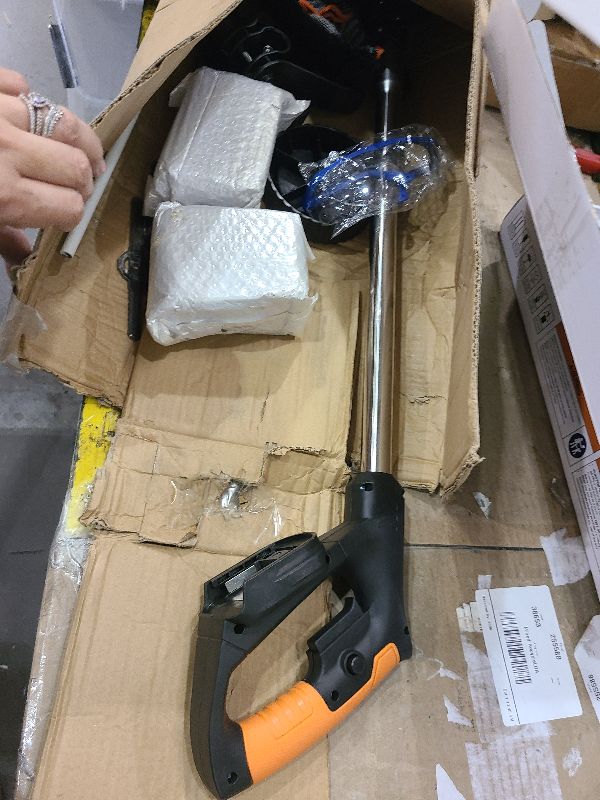 Photo 1 of 1500W Portable Grass Trimmer, 2025 New Cordless Electric String Edger & Weed Trimmer, 24VBattery Powered with 3 Types Blade for Garden and Yard Lawn (Without Battery)