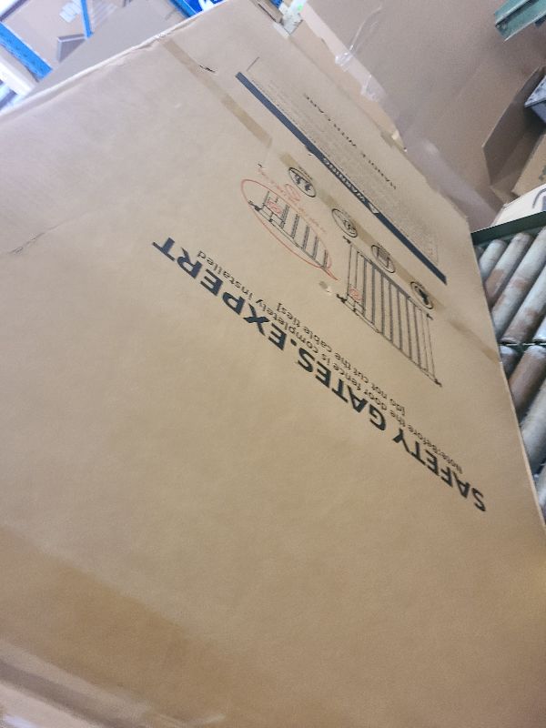 Photo 1 of 29.5-40.5" Baby Gate for Stairs, Dog Gate for Doorways, Walk Thru Auto Close Metal Baby Safety Gate for The House, Stairs and Doorways, Child Gate Pressure Mounted, Pet Gate for Dog Indoor - Black