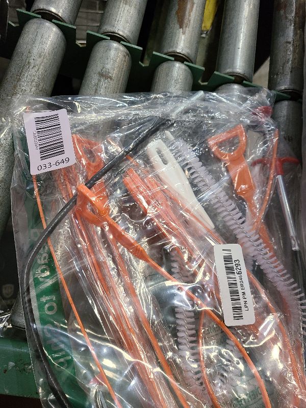 Photo 1 of 35.5inch Drain Clog Remover(1pcs), 25inch Drain Snake Hair Remover(6pcs) ? Cleaning Brush(2pcs), Hair Catcher Drain Auger Cleaner Tool Set For Toilet, Kitchen Sink, Bathroom Tub, Sewer, 9 Pack