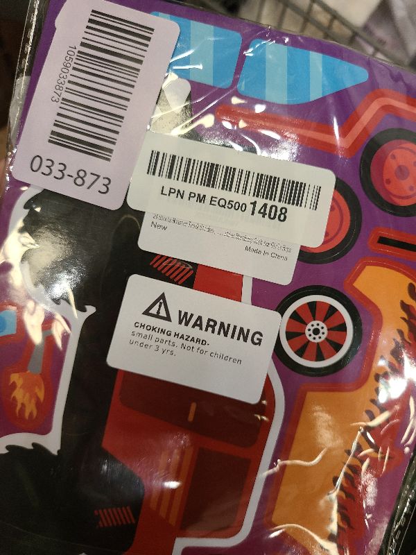 Photo 1 of 24 Sheets Monster Truck Sticker, Monster Truck Party Favor, Make Your Own Stickers Cartoon Car Make-a-face Stickers Classroom Activities Birthday Gift for Girls Boys