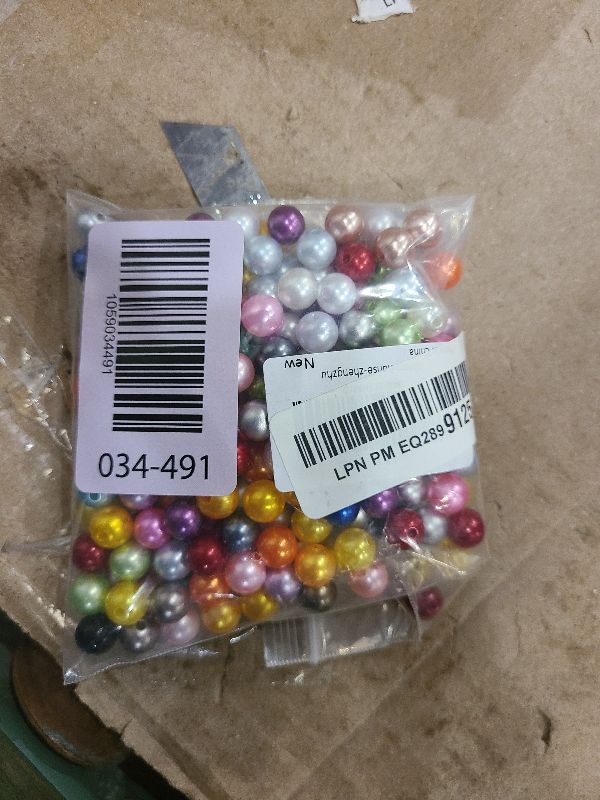 Photo 1 of 200pcs 10mm Pearl Beads Satin Luste Round Loose Plastic Pearl Craft Beads for Jewelry Making Earring Bracelet Necklace Key Chains Sewing Crafts Decoration ?Multicolor