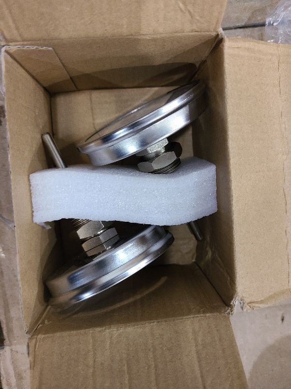 Photo 1 of 2 Pack BBQ Grill Temperature Gauge, 3 inch Dial Face Charcoal Grill Pit Smoker Thermometer Gauge BBQ Temp Gauge Grill Thermometer